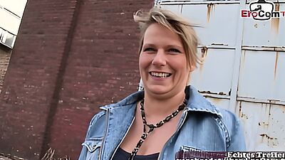 German housewife next door does sex casting for money