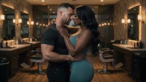 interracial sex beautiful curvy woman is fucked by her hairdresser secretly from her husband (ia porn)