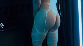 femboy is in love with his beautiful body and it shows