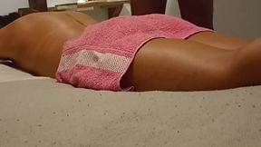 Hottie Brazilian masseur gets fucked by MILF at spa