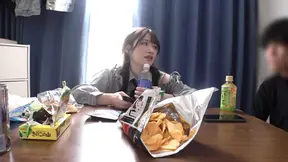 Girl next door gives blowjob and handjob in the morning