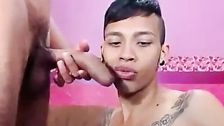Brazilian Punk Youngsters Plumb on Web cam