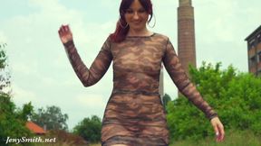 Big boob Jeny Smith gets her butt fucked outside