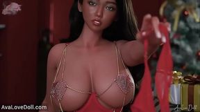 Sexy Santa'_s Daughter Shows Us Her Slutty Hot Body Angel KIss Doll 164 G cup LS18