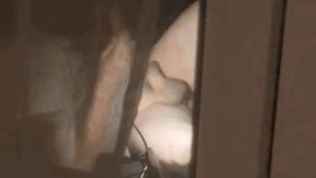 boy caught jerking-off on his bed through the street window