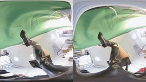 3DVR180 XINGGAN Boots - POV Trampling on Human-shaped Carpet