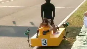 F1 Racer's Wild Victory Lap - Passion at Full Throttle