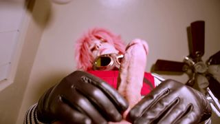 FLCL Femboy Haruko Costume Play Cum-Shot! (Bottom Point Of View)