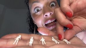Nancy Giantess Palm Play - Tiny People Hand & Tongue Tease Fantasy (Scale Domination, Mouth Close-Ups) MP4