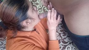 Sucking the Taxi Driver's Cock