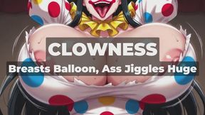 CLOWNESS - Buried Under My Swollen Tits, Ass, and Thighs Forever - Trapped in My Dripping Tent While My Curves Keep Expanding Around Your Cock