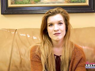 Lusty Ginger Keaton Finger Bangs Her Vagina To Give A Unfathomable BJ!