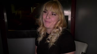 Cute Blonde Asian-Mix at Gloryhole