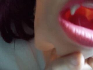 Empty Poppy 1! Your girlfriend's rubber vampire beauty face mask... for u to wear?! Do u dare?