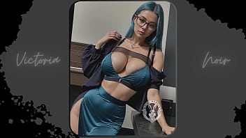 AI: Vibrant blue hair and dark glasses DOMINATRIX - Part 10 - Waifu Models #003