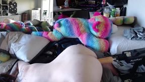 Trans Big Ass Ripped by Fuck Machine Gushing Anal Wreckage