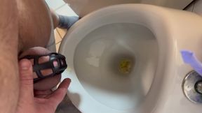 Pissing in the new Chastity