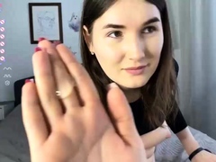 Amateur big ass brunette teen with