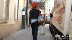 big boobed french ebony milf fucks voyeur from the park