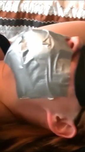 Skanky Catburglar Turned Into a Mouth Stuffed Bondage Slave (full)