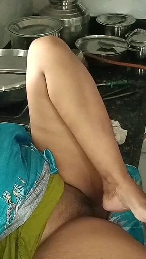 Desi Indian Kavita Maid Fuck with Houseowner Tatya in Kitchen, Pussy Licking, Licking Ass, Missionary, Doggystyle, Hindi Audio