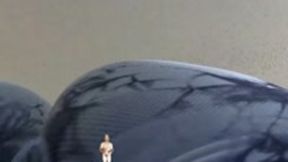 Giantess Chase: Tiny Tries to Outrun Her (Tight White Shorts) 1080