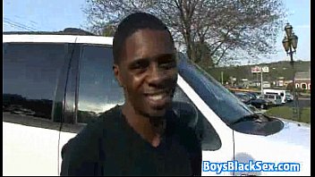Muscular Blacg Gay Dude Fuck White Twink With His BBC 15