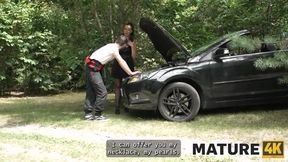 Texas Patti's Adventurous Encounter in the Enchanting Czech Woods - A Wild Experience with Charlie Dean!