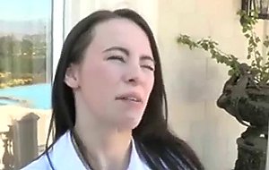 Cute teen and stepmom honey sex lesson