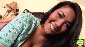 Porn Star Lady Gets her Perky Nips Poked and Pumped like a Juicy Meat'