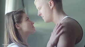 Outstandingly sexy model Ulia is sucking a very nice massive penis