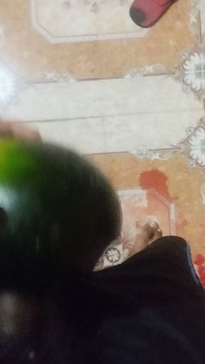 Fucking a watermelon