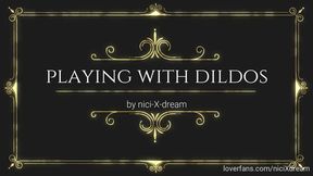 playing with dildos