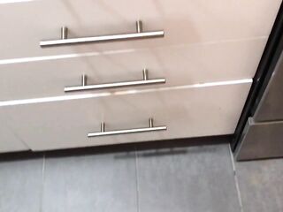 Pissing all over my kitchen stove and floor