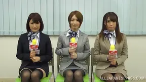 Three Stunning Asian Beauties Take Three Dudes for a Rough Ride Night