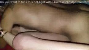 Cuckold husband films while his hot wife gets fucked by BBC