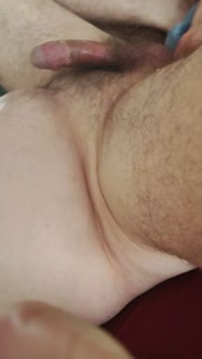 Hairy Ass Anal Massage Jerking Off Blowjob Finger in Asshole German Couple Hairy Balls and Cock