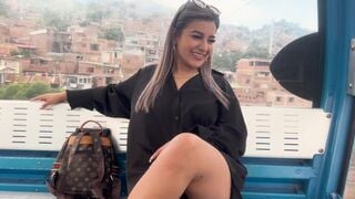 Outdoor Blowjob & Ride to my Stepbrother's Best Friend while riding the cable car in my city!