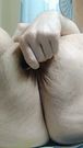 Hairy Trans Girl Anal Gaping and Cum