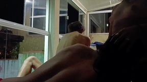 sexparty with a couple bi, my friend trans top and me
