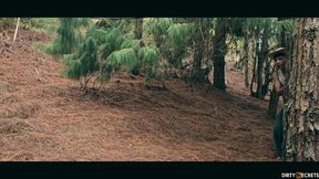 Hot Latina teen gets fucked in the woods