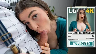 Marica Chanelle stretches her tight holes for the loan agent