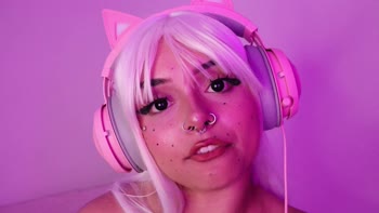 BabyPeachyDoll's Ahegao Face: Cute Gamer Girl Swallows Cum in HD