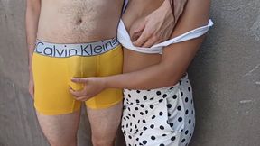 18 year old brunette big saggy tits from New York United States fucking her stepbrother's big dick part 14