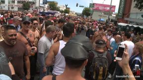 Cock Hungry Whore Cattle Prodded and Fucked at Dore Alley Street Fair