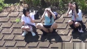 Kinky teens 18+ pee outside