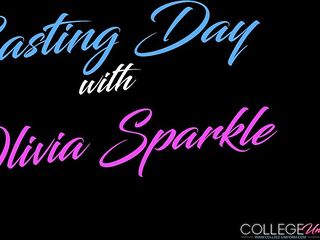 Last Casting To Olivia Sparkle In Her Green Uniform!