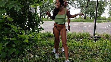 Maya likes to be fucked on the highway between truckers and voyeurs.