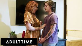 ADULT TIME - Big Naturals MILF Lauren Phillips Guides Her Stepson Through Proper Sex Techniques