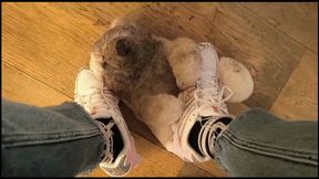 a soft toy has to suffer from cute nike shox